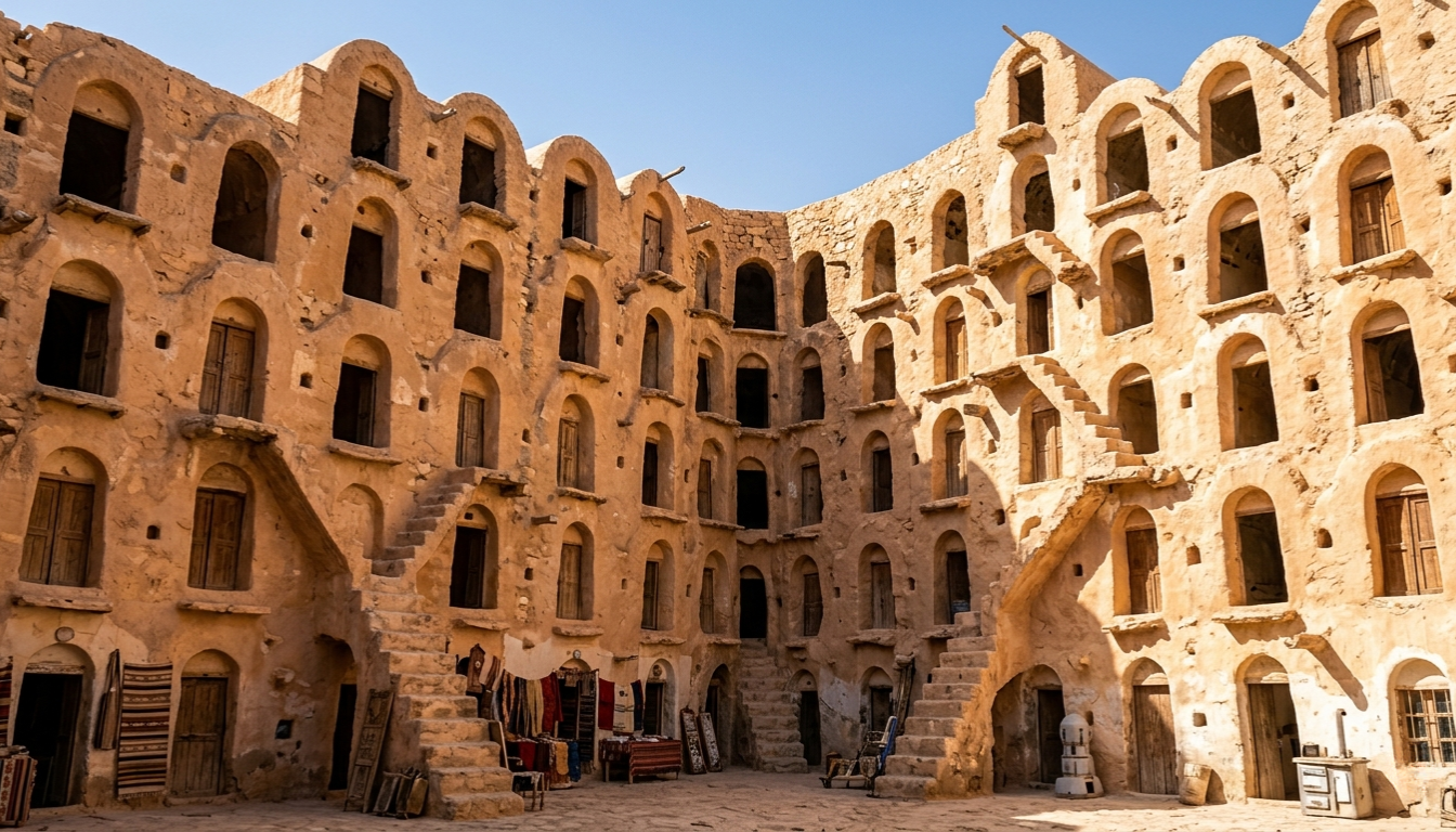 Ksar Ouled Soltane fortified granary star wars Tunisia slave quarters location