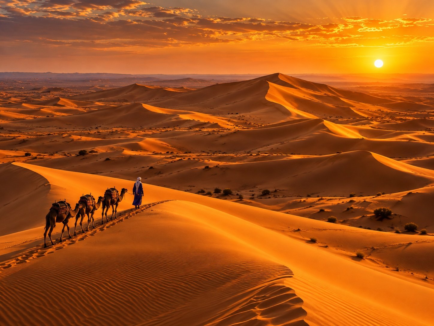 Marrakech to Merzouga desert landscape